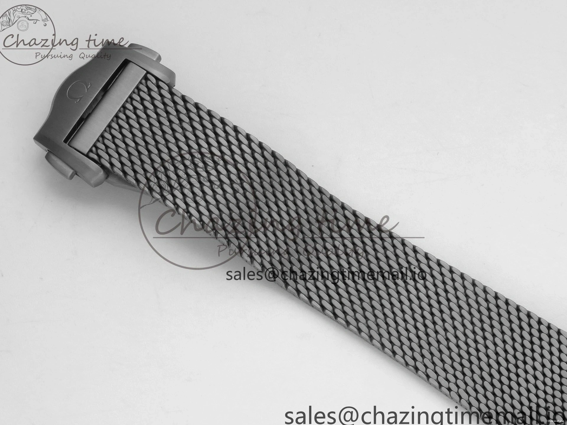 0329 OdorResistant Seamaster 300M Diver Titanium Bronze Gold VSF 1:1 Best Edition Green Dial on Titanium Mesh Bracelet A 7660